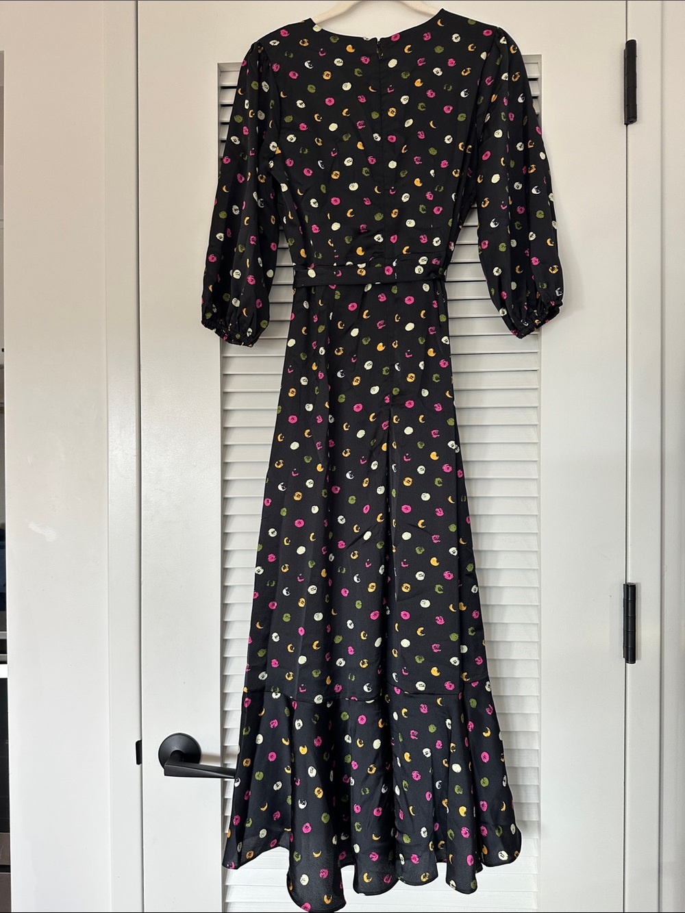 Sam Edelman Stamped Dot Paisley Wrap Dress (NWT) - Picture 3 of 4